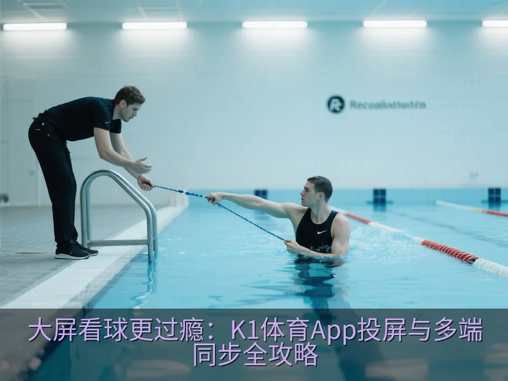 极简风格的家庭影院中投影仪正在放映体育赛事，旁边茶几上放着同步数据的手机